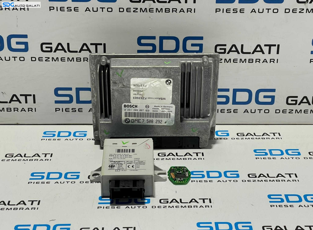 Kit Pornire ECU Calculator Motor BMW Seria 3 E46 1.8 Benzina 1998 - 2005 Cod 7508292 0261209007 6905667 [L2734] [L2735]