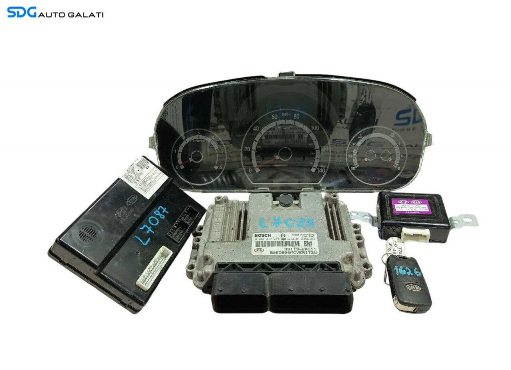 Kit Pornire ECU Calculator Motor Ceas Ceasuri Bord Cheie Imobilizator Modul Parcare Modul Confort Kia Ceed 1.6 CRDI 2007 - 2013 Cod 39113-2A511 0281017217 94024-1H751 95400-1H580 95700-1H100 [L7085] [L7086] [L7087] [L7088] [L7089]