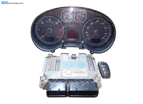 Kit Pornire ECU Calculator Motor Ceas Ceasuri Bord Cheie Cheie CIP Imobilizator Audi A3 8P 1.9 TDI B...