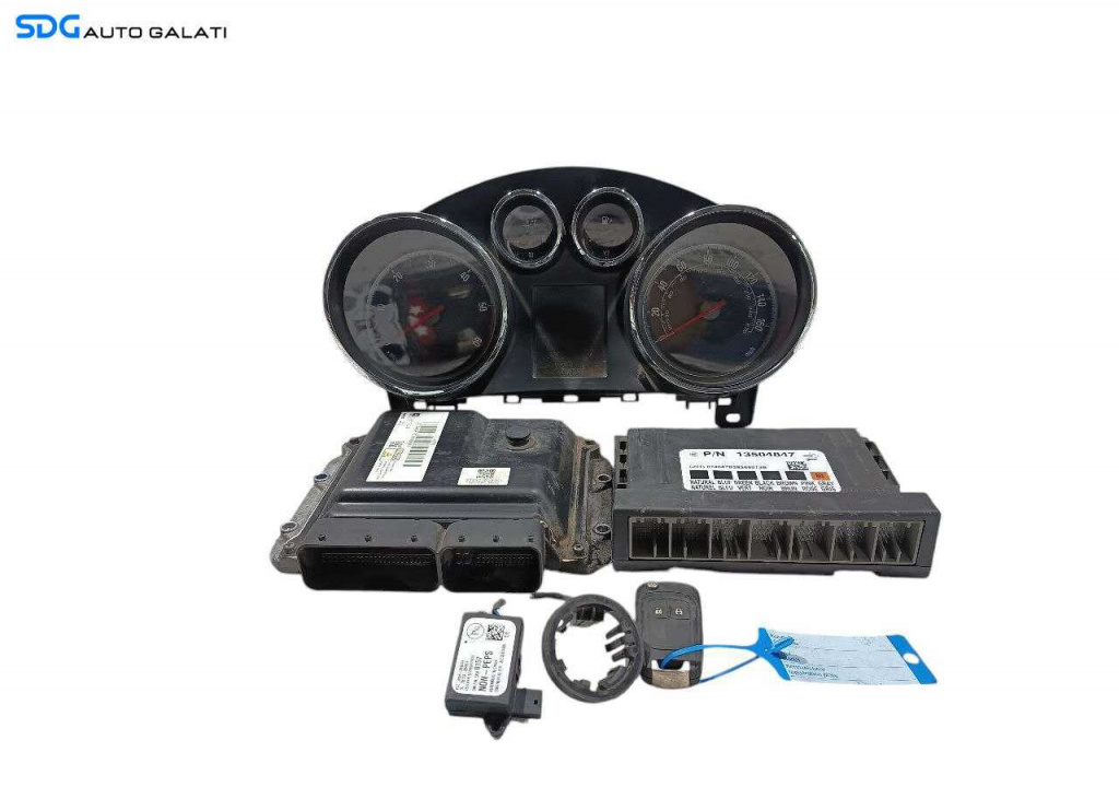 Kit Pornire ECU Calculator Motor Ceas Ceasuri Bord Cip Cheie Opel Astra J 1.7 CDTI 2009 - 2016 Cod 55579893 13504847 MB275700-1011 [L6680] [L6681]