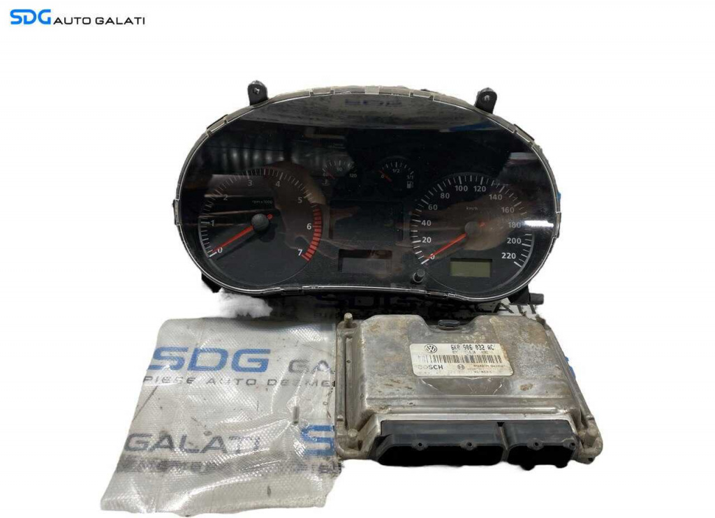 Kit Pornire ECU Calculator Motor Ceas Ceasuri Bord Cip Cheie Seat Ibiza 1.4 1993 - 2002 Cod 6K0906032AC [L6444] [L6445]
