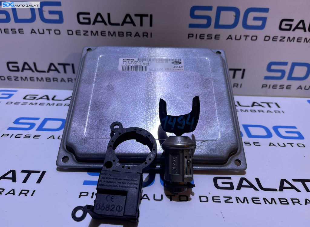 Kit Pornire ECU Calculator Motor Cheie Ford Ka 1.3 A9A 1996 - 2008 Cod 1S5X-12A650-BD S118685001E S118685001 [L4777]