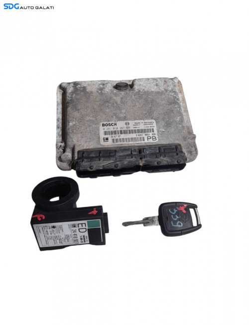 Kit Pornire ECU Calculator Motor Cheie si Imobilizator Opel Astra G Break 2.0 DTI 1998 - 2007 Cod 24...