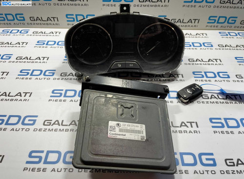 Kit Pornire ECU Calculator Motor Cip Cheie Ceas Ceasuri Cluster Instrumente Bord Skoda Fabia 2 1.2 T...