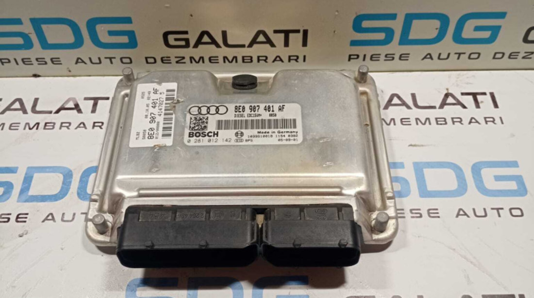 Kit Pornire ECU Calculator Motor Cip Cheie Ceas Ceasuri Bord cu Imobilizator Audi A4 B7 2.5 TDI 2005 - 2008 Cod 8E0907401AF [1496]