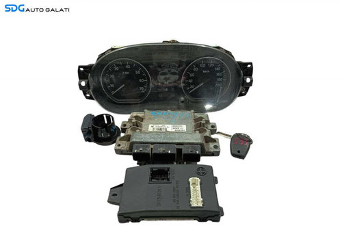 Kit Pornire ECU Calculator Motor Cip Cheie Dacia Sandero 2008 - 2012 Cod 8200672654 8200672644 82008...