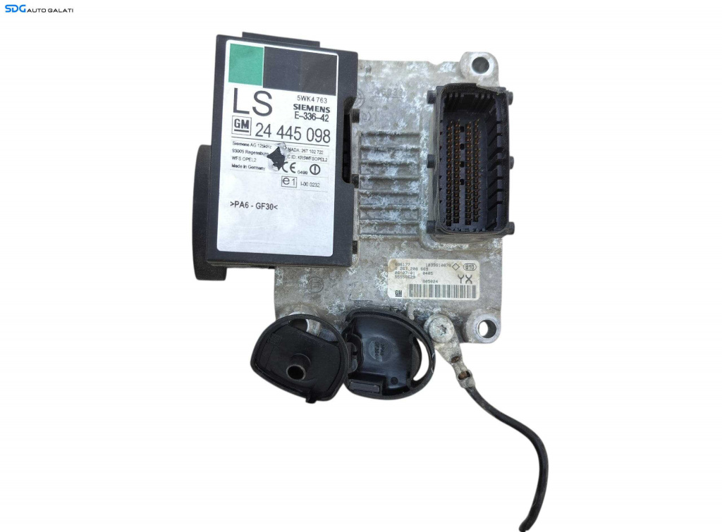 Kit Pornire ECU Calculator Motor Cip Cheie si Imobilizator Opel Astra G 1.4i Benzina Z14XEP 1997 - 2004 Cod 0261208669 55556629 24445098 [L6160]