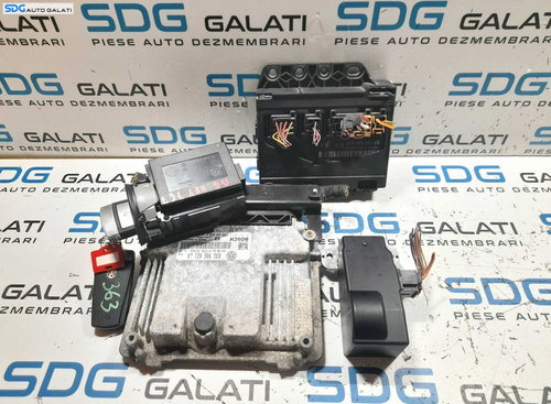 Kit Pornire ECU Calculator Motor Cip Cheie si Imobilizator Volkswagen Passat B6 Berlina 1.9 TDI BXE ...