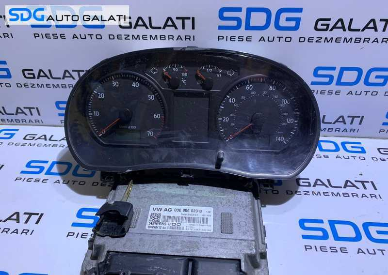Kit Pornire ECU Calculator Motor Cip Cheie si Ceas Ceasuri Bord cu Imobilizator VW Polo 9N 1.2 BZG 2002 - 2008 Cod 03E906023B 5WP40412 5WP4041204 [LR0077]
