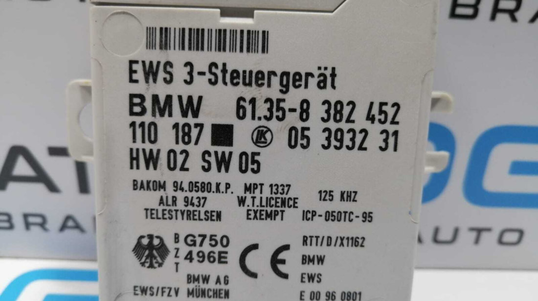 Kit Pornire ECU Calculator Motor Cip Cheie Imobilizator BMW Seria 3 E46 318 1.8 i M43 1998 - 2006 Cod 0261204420 1430633 1430641 8382452 05393231