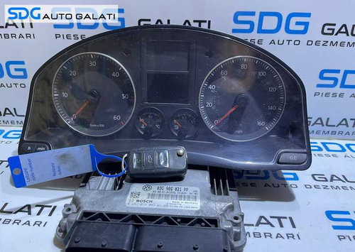 Kit Pornire ECU Calculator Motor Cip Cheie Imobilizator VW Jetta 2.0 TDI BKD 2005 - 2011 Cod 03G9060...