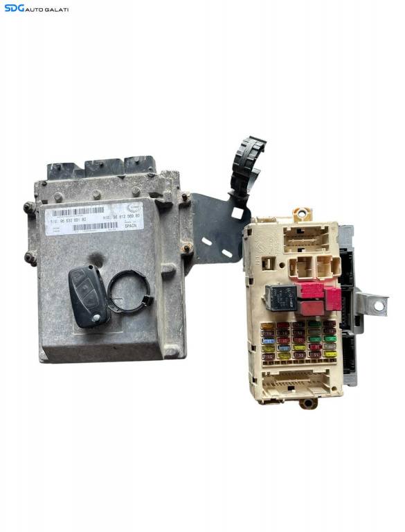 Kit Pornire ECU Calculator Motor Cip Cheie Peugeot Boxer 2.2 HDI 2006 - 2014 Cod 9663289180 9661256980 [B4389]