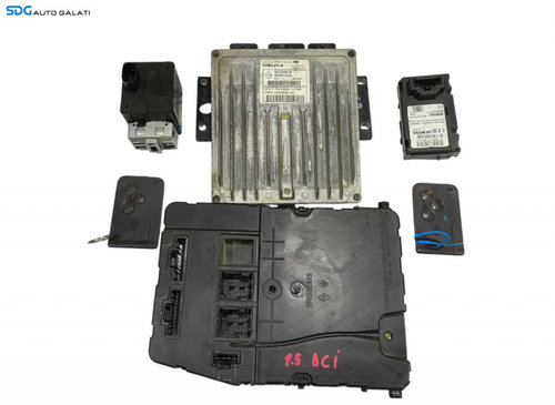 Kit Pornire ECU Calculator Motor Confort Cititor Blocator Cheie Cheie Cartele CIP Imobilizator Renau...