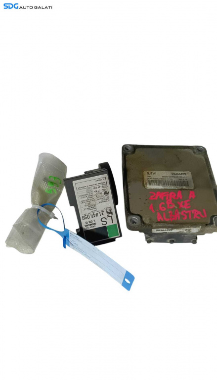 Kit Pornire ECU Calculator Motor Imobilizator Cip Cheie Opel Zafira A 1.6 Benzina XE 1998 - 2005 Cod 09364499 24445098 [M8203]