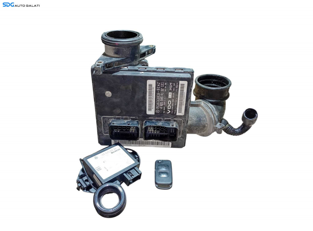 Kit Pornire ECU Calculator Motor Imobilizator Cititor Cheie Cheie CIP Mercedes Clasa A Class W168 1.6 Benzina 1997 - 2004 Cod A0255454132 A1661401200 1688200426 [L6140] [L6141]