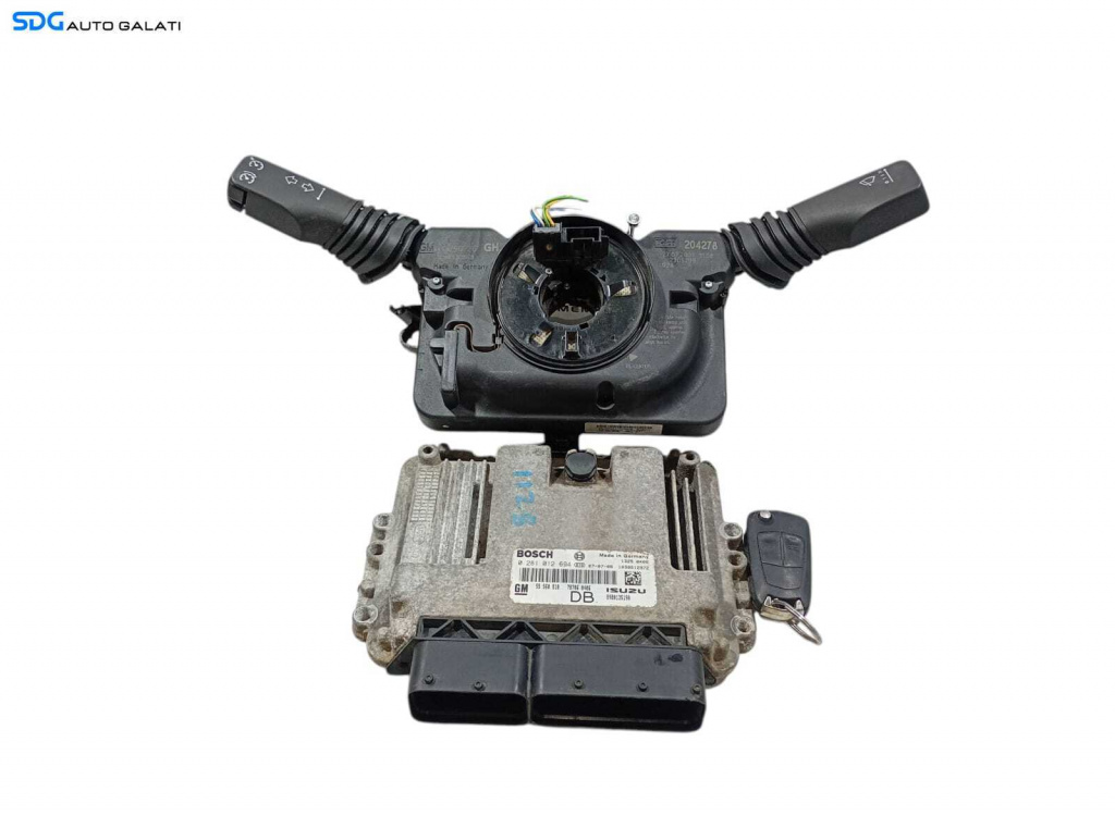 Kit Pornire ECU Calculator Motor Maneta Manete Ansamblu Cheie Cheie CIP Imobilizator Opel Astra H 1.7 CDTI 2004 - 2010 Cod 55560810 0281012694 13250226 [L6212]
