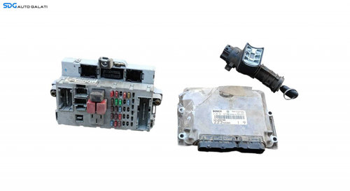 Kit Pornire ECU Calculator Motor Tablou Sigurante si Contact cu Cheie Fiat Doblo 1.9 JTD 2000 - 2010...
