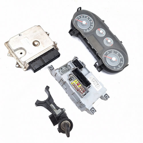 Kit Pornire Fiat Grande Punto (199) 2005-2012 1.3 D Multijet Motorina Calculator Motor Ceas Bord Con...