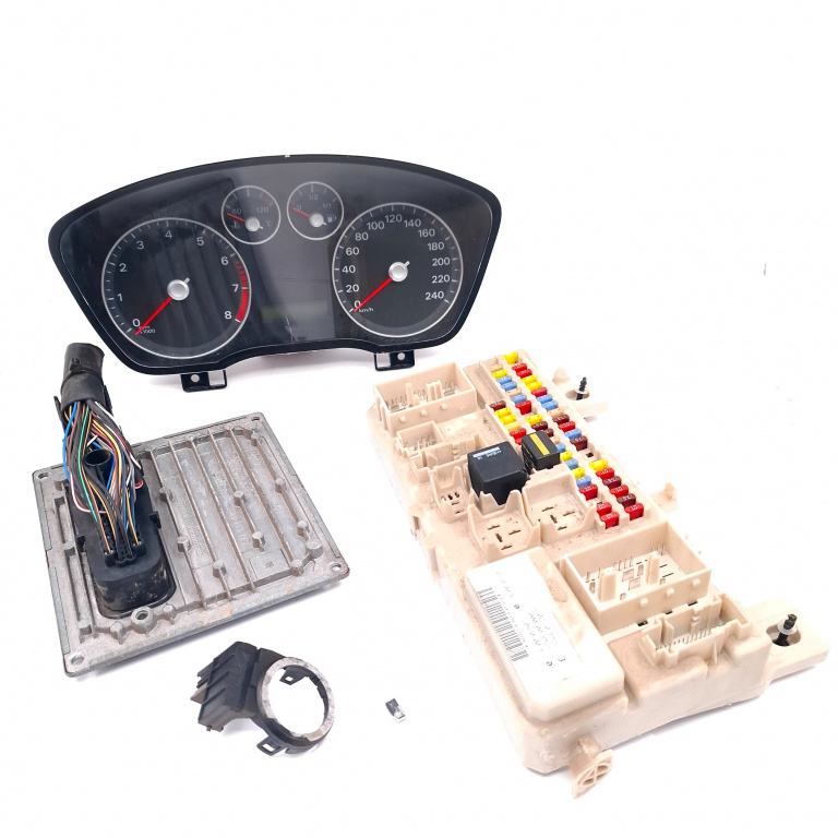 Kit Pornire Ford C-Max 1 2003-2010 1.6 Ti Hxda Benzina Calculator Motor Ceas Bord Imobilizator Panou Sigurante 5M5112A650Hg, 4M5T14A073Cf, 2S6T15607Bc, 2S6T-15607-Bc, Vp2S6F-15607-Bc, S118944001, 519099501, 00136777, 5D14290051115, 6M5T14014Eka, 4M5T