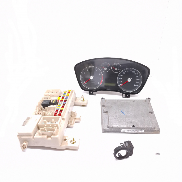 Kit Pornire Ford C-Max 1 2003-2010 1.8 Qqda Benzina Calculator Motor Ceas Bord Imobilizator Panou Sigurante 4M5T14A073Cc, 4M5112A650Ma, 2S6T15607Bc, 3M5F10A855A, Aisi10Cu2Zfe, Xuxvxsvfxu50, 013314Bf, 191314Bf, 170253, 519099204, Ern1Csgs, Esu1210185A