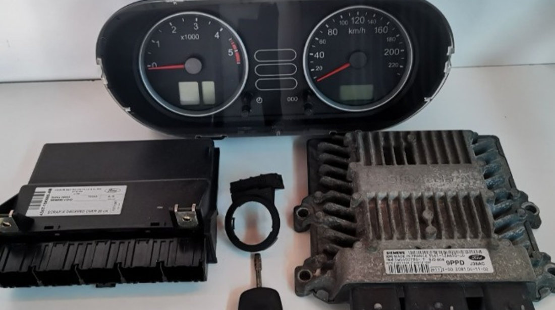 Kit pornire Ford Fiesta 5 1.4 TDCi ceasuri/Ecu/cheie/cititor/Calculator confort