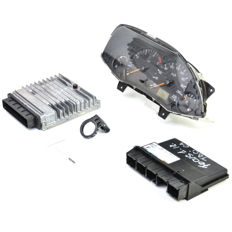 Kit Pornire Ford Focus Mk 1 1998-2004 1.8 Tdci F9Da Motorina Calculator Confort Calculator Motor Ceas Bord Chip Cheie Cititor Cheie 2M5A12A650Pc, 2M5A-12A650-Pc, 2M5A-12A650, 2M5A12A650, 12220510, R0411C004D, I-00 0287, I000287, 98Ap10841Bc, 98Ap-108