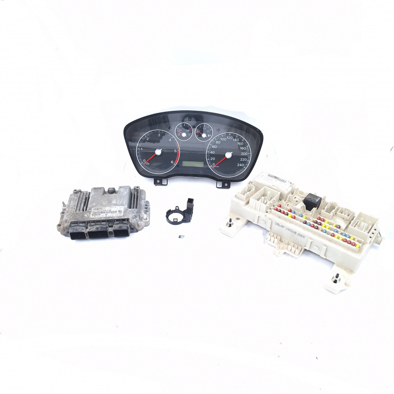 Kit Pornire Ford Focus Mk 2 2005-2010 1.6 Tdci G8Db Motorina Calculator Motor Ceas Bord Panou Sigurante 7M5112A650Ub, 0281012487, 7M5-12A650-Ub, 3M5F10841B, Au6620A, E1197Ra012018, E1197Ra000001, E11A000280, Ern4Nsga, Dzl7C, 1039S15233, 14151646, 30S