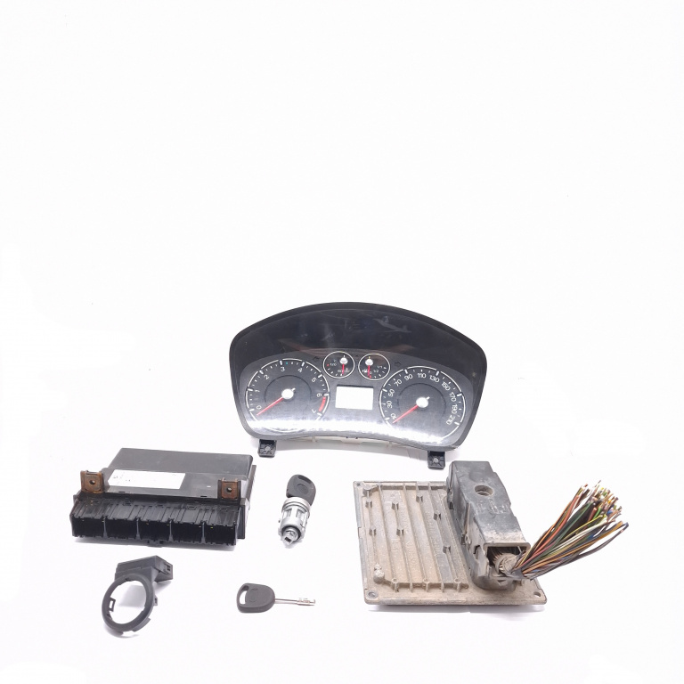 Kit Pornire Ford Fusion (Ju) 2002-2012 1.4 Fxja Benzina Calculator Motor Ceas Bord Cheie Chip Cheie Contact Cu Cheie Imobilizator 6S6112A650Gd, 6S6T15K600Bl, 6E5T15607Ba, 6S6T-15K600-Bl, 2538A11470, D75200130Y, 5Wk48862, S120977313D, 282130687, J38Ac