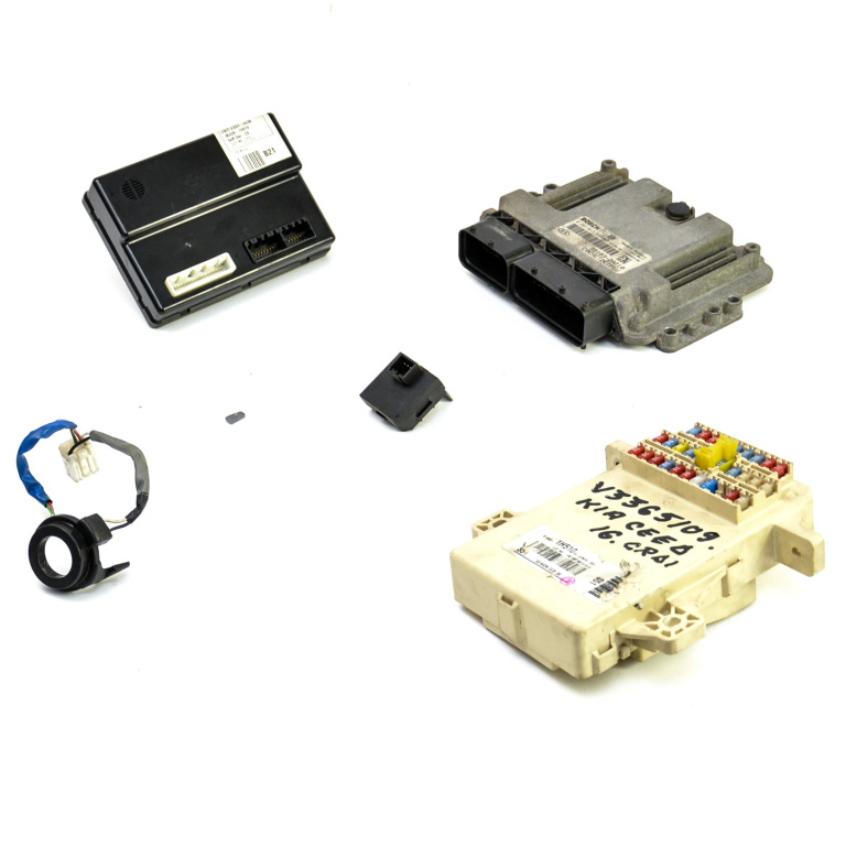 Kit Pornire Kia Ceed (Ed) 2006-2012 1.6 Crdi 115 D4Fb Motorina Calculator Motor Chip Cheie Cititor Cheie Imobilizator Panou Sigurante 391032A710, 39103-2A710, 0281013569, 0 281 013 569, 1039S23186, 919501H510, 91950-1H510, 954201H010, 95420-1H010, 11