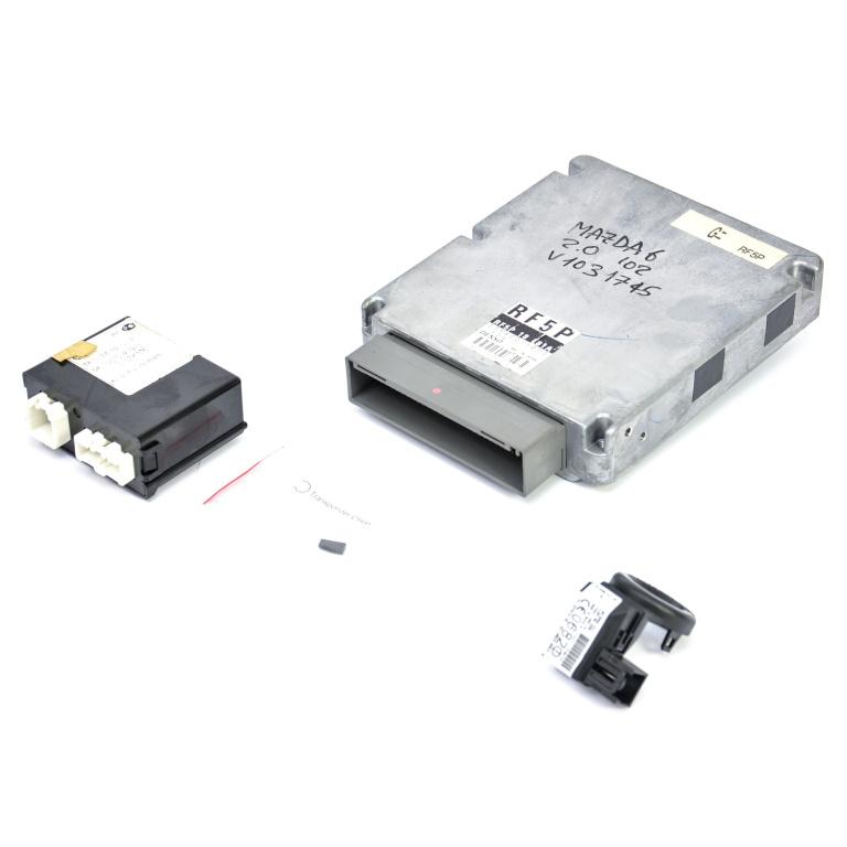 Kit Pornire Mazda 6 (Gg) 2002-2008 2.0 Di Rf5C Motorina Calculator Confort Calculator Motor Chip Cheie Cititor Cheie Imobilizator Rf5P18881A, 275800-6252, Gj6A675Dz, Gj6A66938A Denso