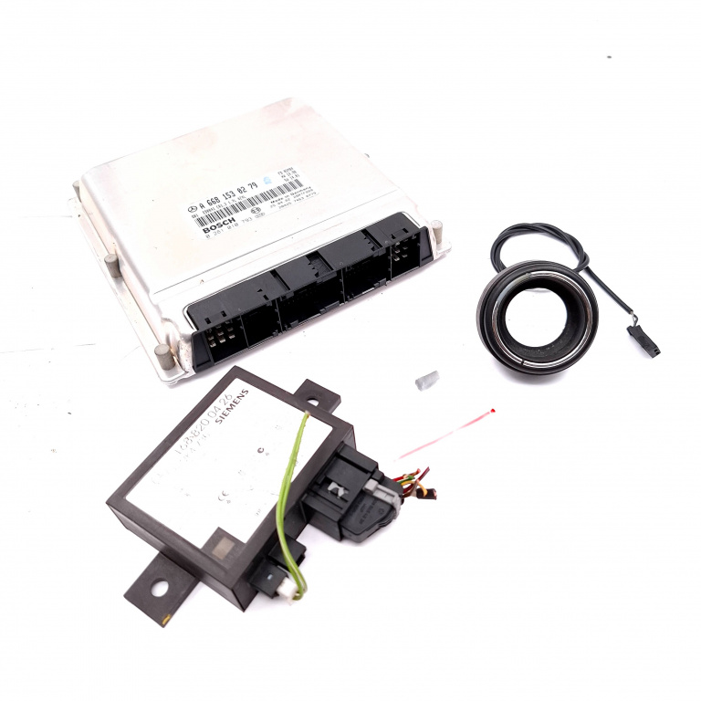 Kit Pornire Mercedes-Benz A-Class (W168) 1997-2004 A 170 Cdi (168.009, 168.109) Om 668.942 Motorina Calculator Motor Chip Cheie Imobilizator A6681530279, 0281010793, 1688200426, 5Wk4736, 5Wk48821, A1684620151, A168520253, 079300 Bosch, Siemens