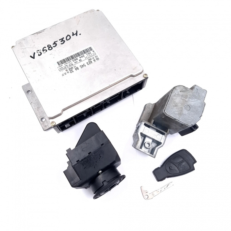 Kit Pornire Mercedes-Benz C-Class (W202) 1993-2001 C 180 (202.018) M 111.921 Benzina Calculator Motor Cheie Chip Cheie Contact Cu Cheie Imobilizator A0235458432, 0261204883, 2105450008, 9008239320401101, 33000201, Fd98M08, 26Rt5053, 7019384370201105