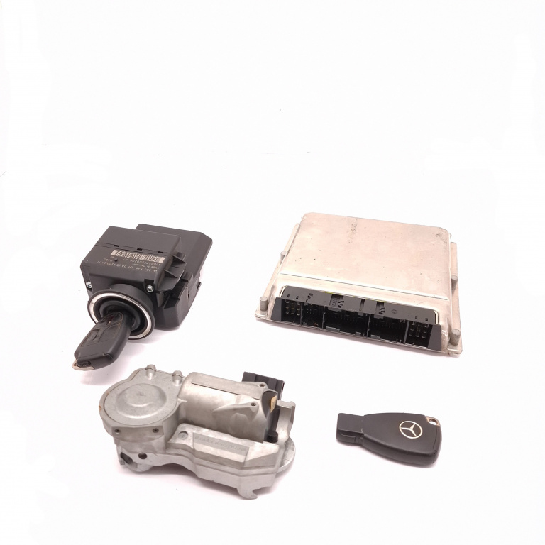 Kit Pornire Mercedes-Benz C-Class (W203) 2000-2007 C 240 (203.061) M 112.912 Benzina Blocator Coloana Volan Calculator Motor Cheie Contact Cu Cheie Imobilizator A0245457032, 0261206243, 2035450108, A2034620030, 33002101, 26Rt5251, 000411, 40005772002