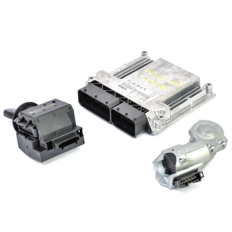 Kit Pornire Mercedes-Benz C-Class (W203) 2000-2007 C220 Cdi (203.208) Om 646.963 Motorina Blocator Coloana Volan Calculator Motor Contact Cu Cheie A6461506279, A 646 150 62 79, 0281012338, 0 281 012 338, A2034621130, A 203 462 11 30, 2095452308, 209