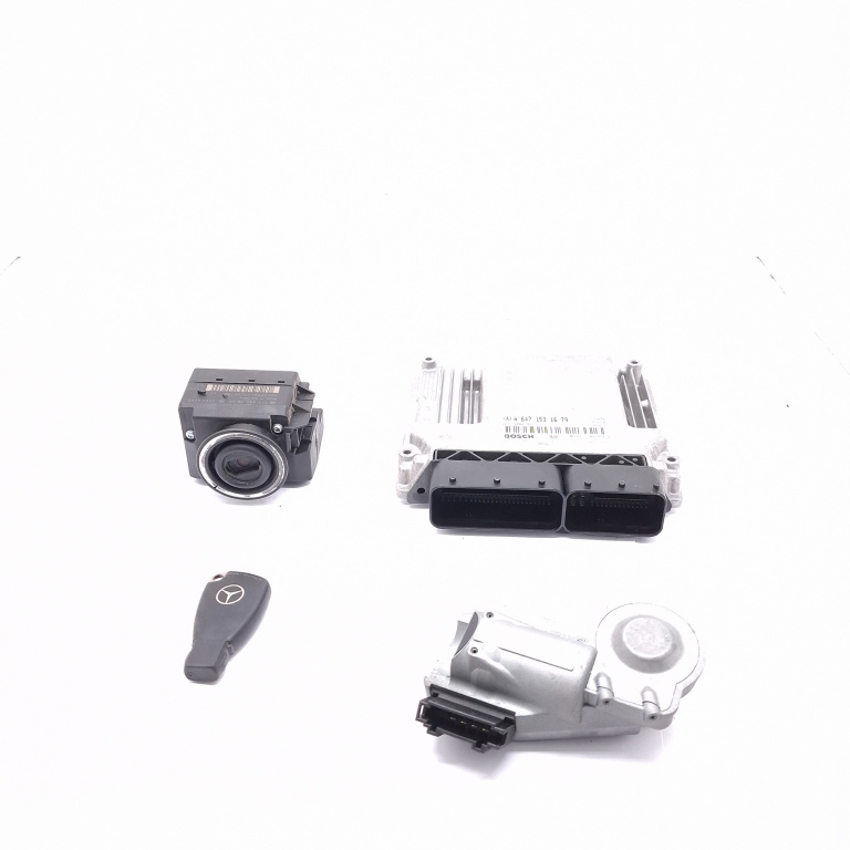 Kit Pornire Mercedes-Benz E-Class (W211) 2002-2009 E 270 Cdi (211.016) Om 647.961 Motorina Calculator Motor Cheie Chip Cheie Contact Cu Cheie Imobilizator A6471531679, 0281011794, 2115451408, 1015935400401, A2034621130, 33002209, 4D07070120206192 Bos