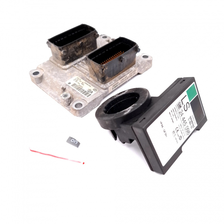 Kit Pornire Opel Agila (A) (H00) 2000-2007 1.0 12V Z 10 Xe Benzina Calculator Motor Chip Cheie Imobilizator 55350549, 1039S01629, 0261207961, 24445098, 5Wk4763, E19322, E1I000232 Siemens