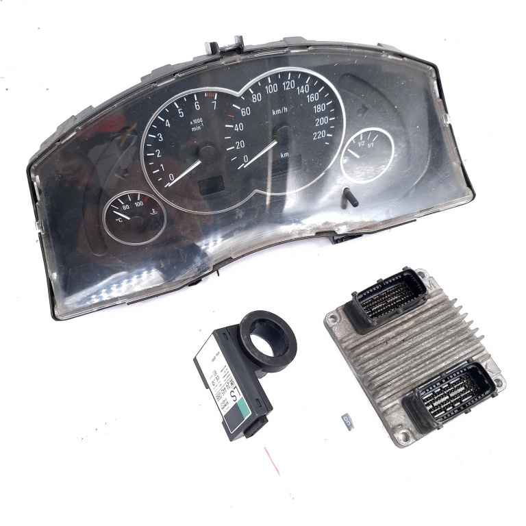 Kit Pornire Opel Meriva 2003-2010 1.6 16V Z 16 Xe Benzina Calculator Motor Ceas Bord Cititor Cheie Imobilizator 12214830, 24445098, 13140270Mu, 110080162019, 2810030209015, 87001437, 88311302, 5Wk4763, E42321, 267102722, 864830Lc326720Cj Delphi, Siem
