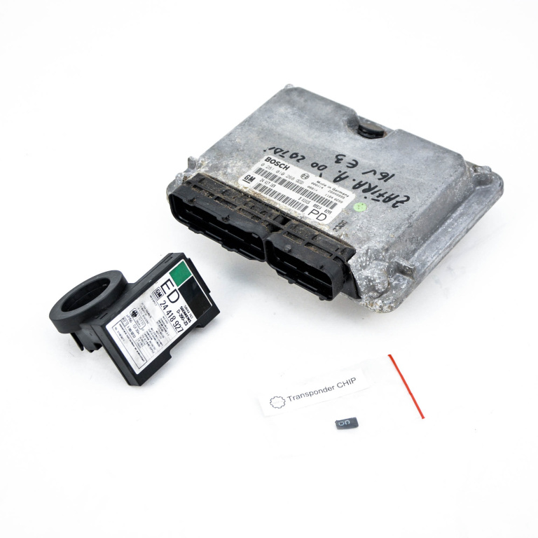 Kit Pornire Opel Zafira A (F75) 1999-2005 2.0 Dti 16V Y 20 Dth Motorina Calculator Motor Chip Cheie Cititor Cheie Imobilizator 0281010268, 24417169, 24418927