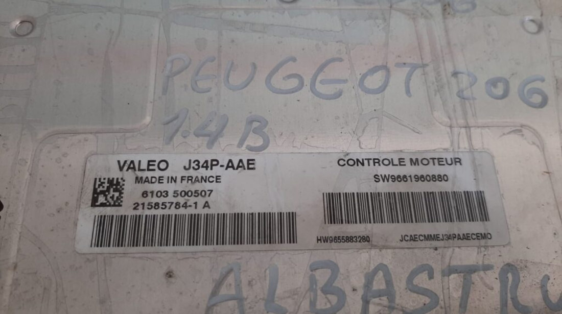Kit pornire Peugeot 206 1.4 9661960880, 215857841A