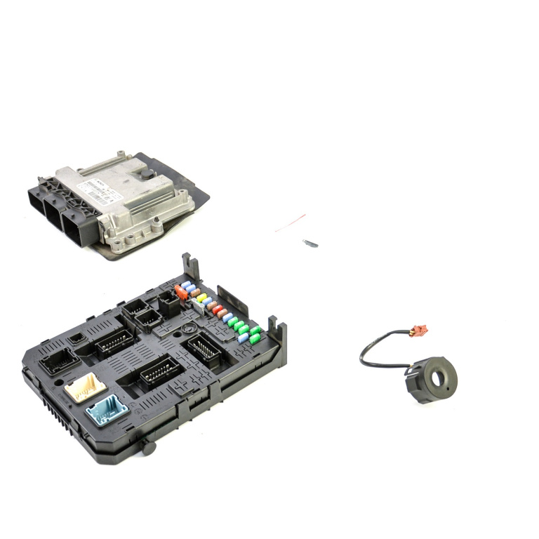 Kit Pornire Peugeot 308 (4A, 4C) 2007-2013 1.6 Hdi 9Hp (Dv6Dted) Motorina Calculator Motor Cititor Cheie Panou Sigurante 9677013180, 96 770 131 80, 0281017333, 0 281 017 333, 28119759-5, 28116487-2, 9663123280, 96 631 232 80 Bosch