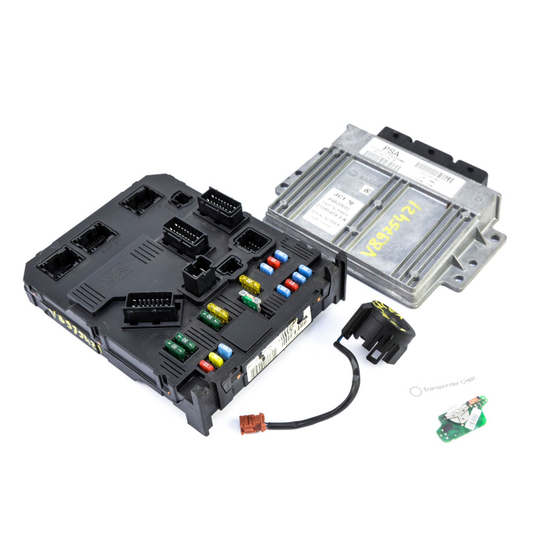 Kit Pornire Peugeot 407 2004-2011 1.8 6Fz (Ew7J4) Benzina Bsi Calculator Motor Chip Cheie Cititor Cheie 9659053080, 9655997380, S120104700L, 9648445180 Sagem