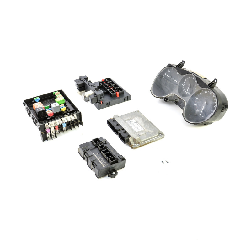Kit Pornire Seat Altea (5P1) 2004-2015 1.6 Bse Benzina Calculator Confort Calculator Motor Ceas Bord Chip Cheie Panou Sigurante 06A906033Fh, 06A 906 033 Fh, 06A 906 033, 06A906033, 5Wp40456, 3C0937049D, 3C0 937 049 D, 3C0 937 049, 3C0937049, 1K095943