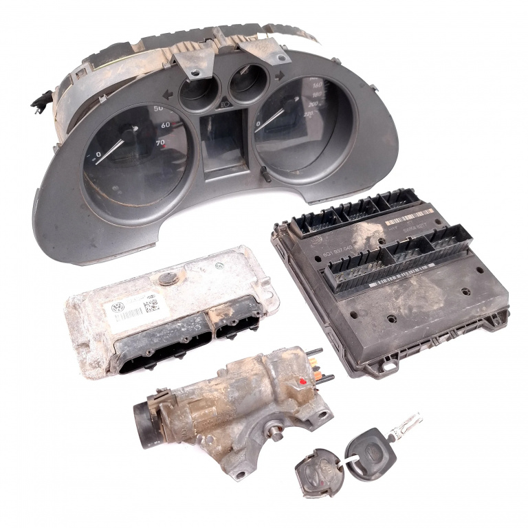Kit Pornire Seat Ibiza Mk4 (6L) 2002-2008 1.4 16V Bxw Benzina Calculator Confort Calculator Motor Ceas Bord Cheie Contact Cu Cheie 03C906024Af, 6Gg4Bn59H, 6160142402, 6Q1937049F, 6L0920803, 001490400, 001490300, 4B0905851C, 555001490100 Magneti Mare
