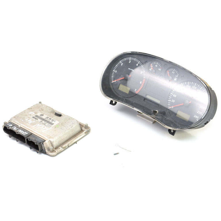 Kit Pornire Seat Leon (1M1) 1999-2006 1.4 16V Axp Benzina Calculator Motor Ceas Bord Chip Cheie 036906032E, 0261206859, 1M0920801 Bosch