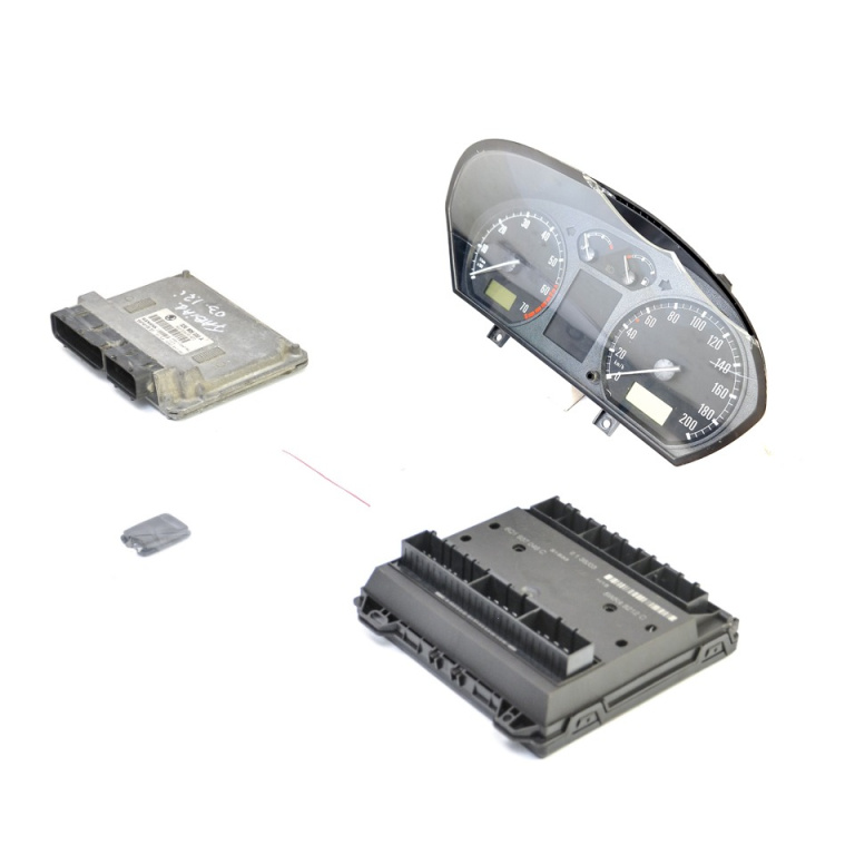 Kit Pornire Skoda Fabia 1 1999-2007 1.2 Azq Benzina Calculator Confort Calculator Motor Ceas Bord Chip Cheie 03E906033A, 03E 906 033 A, 03E 906 033, 03E906033, 5Wp4012007, 5Wp40120 07, 6Q1937049C, 6Q1 937 049 C, 6Q1 937 049, 6Q1937049, 5Wk4 8212 C, 5