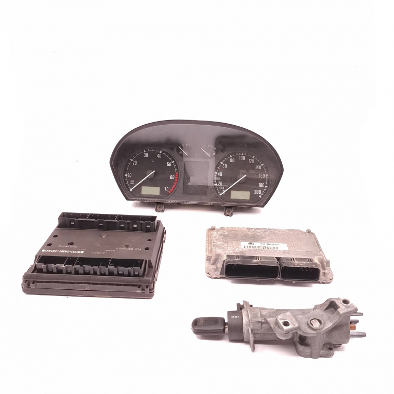 Kit Pornire Skoda Fabia 1 1999-2007 1.4 Aqw Benzina Calculator Confort Calculator Motor Ceas Bord Chip Cheie Cititor Cheie Contact Cu Cheie 047906033C, 6Q1937049B, 5Wk48212, 110080015005, 6Y1919880Cb41, 5Wp4420310, 6Y1919880C, 88311296, G750669H Siem