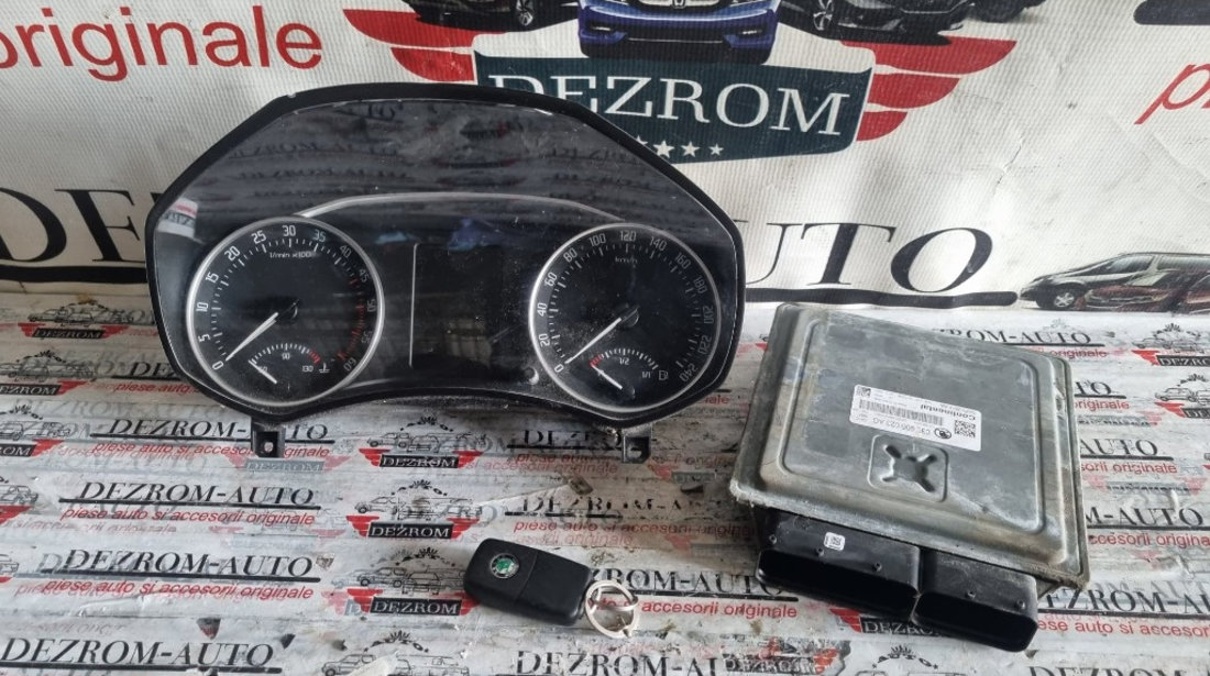 Kit pornire Skoda Octavia 2 Facelift 1.6 TDi 105 cai motor CAYC coduri : 1Z0920843G / 03L906023AG