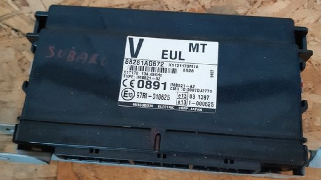 Kit pornire Subaru Outback Legacy 2.0 Ecu contact cheii calculator