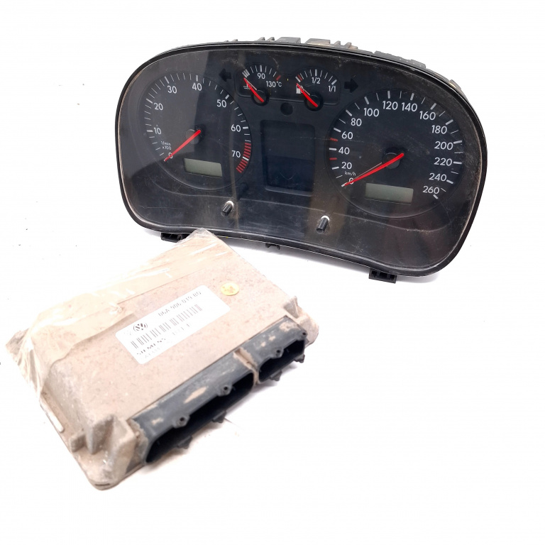 Kit Pornire Vw Bora (1J) 1998-2005 1.6 Akl Benzina Calculator Motor Ceas Bord Chip Cheie 06A906019Bq, 1J0920821A, 5Wp444102, 110008958012, 88311301 Siemens, Vdo