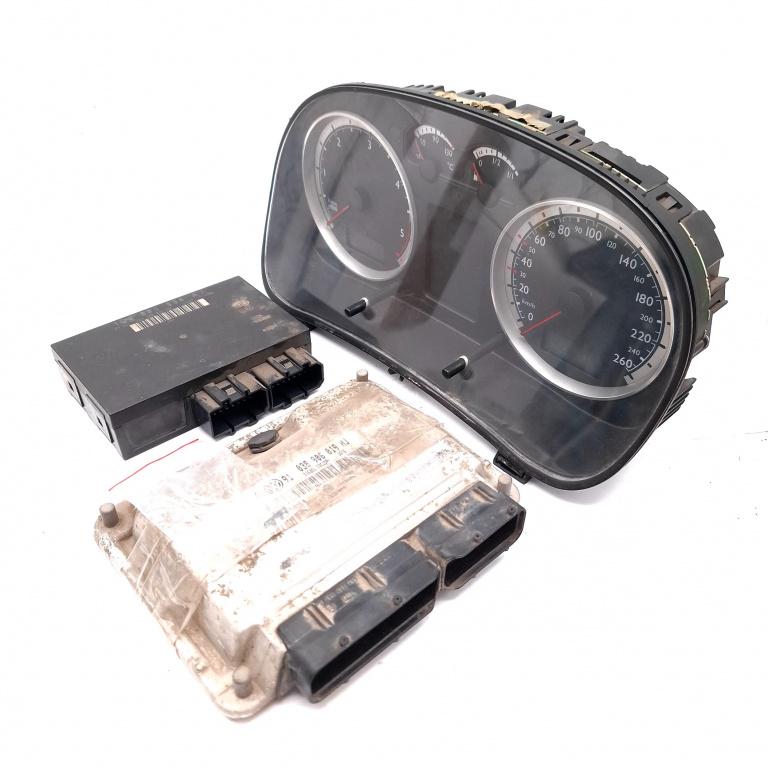 Kit Pornire Vw Bora (1J) 1998-2005 1.9 Tdi Asz Motorina Calculator Confort Calculator Motor Ceas Bord 038906019, 1C0962258Aa, 5Za00821500, 1J5920806G, 88311301, 110080133006 Hella , Vdo